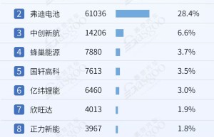 2024年1-7月电气化供应商装机量排行榜：弗迪、宁德时代多领域霸榜